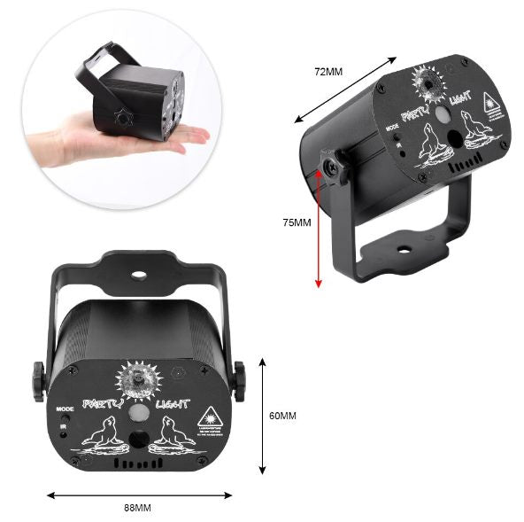 LED RGB Laser Party Light
