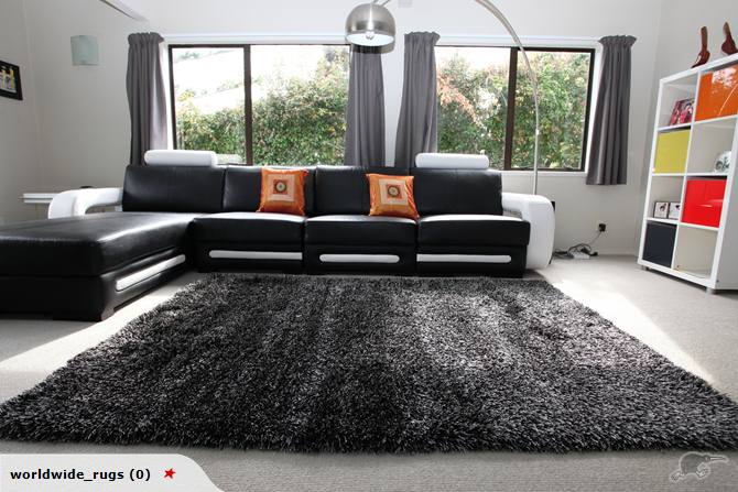 Storm Black Rug 2.3x1.6m