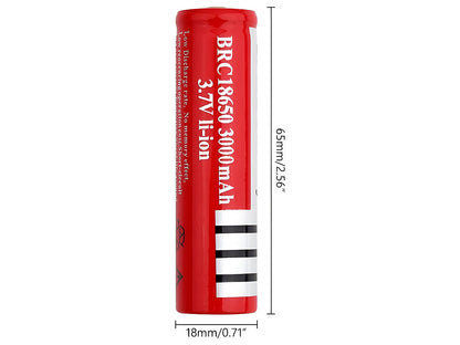 18650 Rechargeable Battery - 12PCS