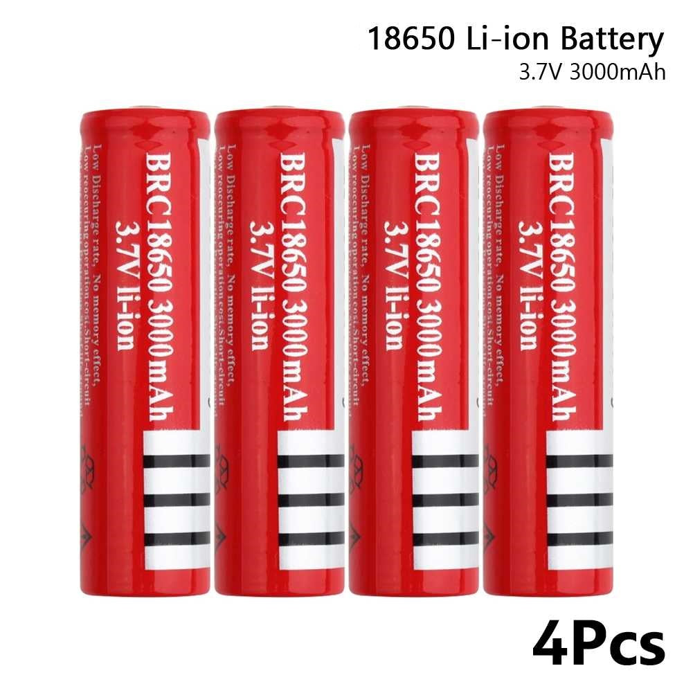4 x 18650 Battery Rechargeable Battery