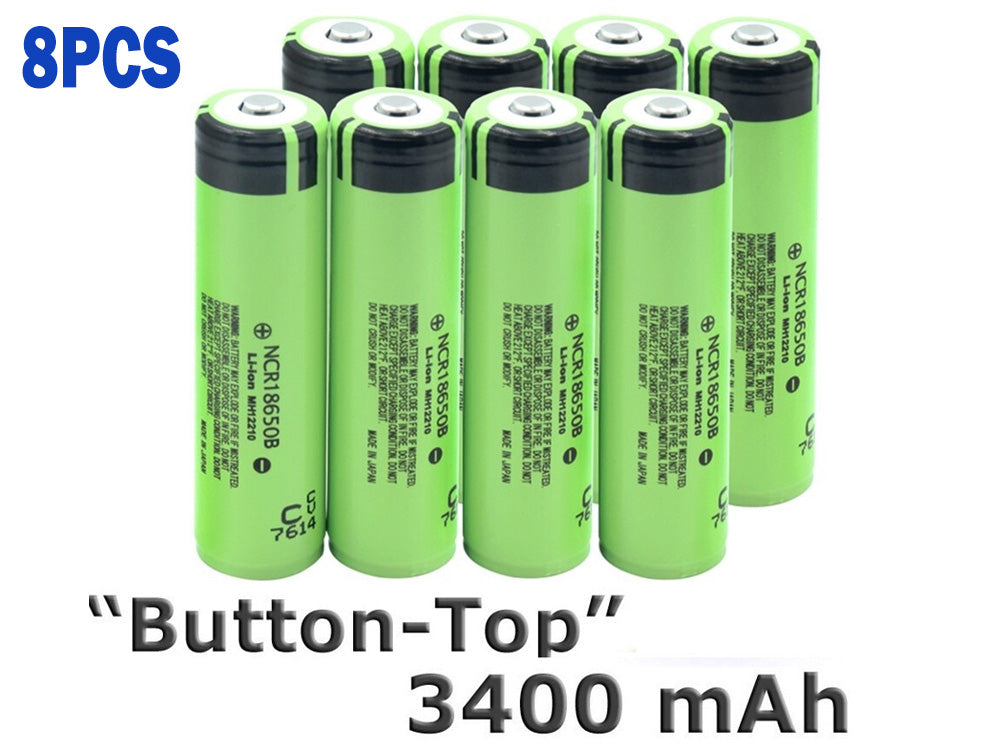 18650 Battery Rechargeable Batteries 8pcs