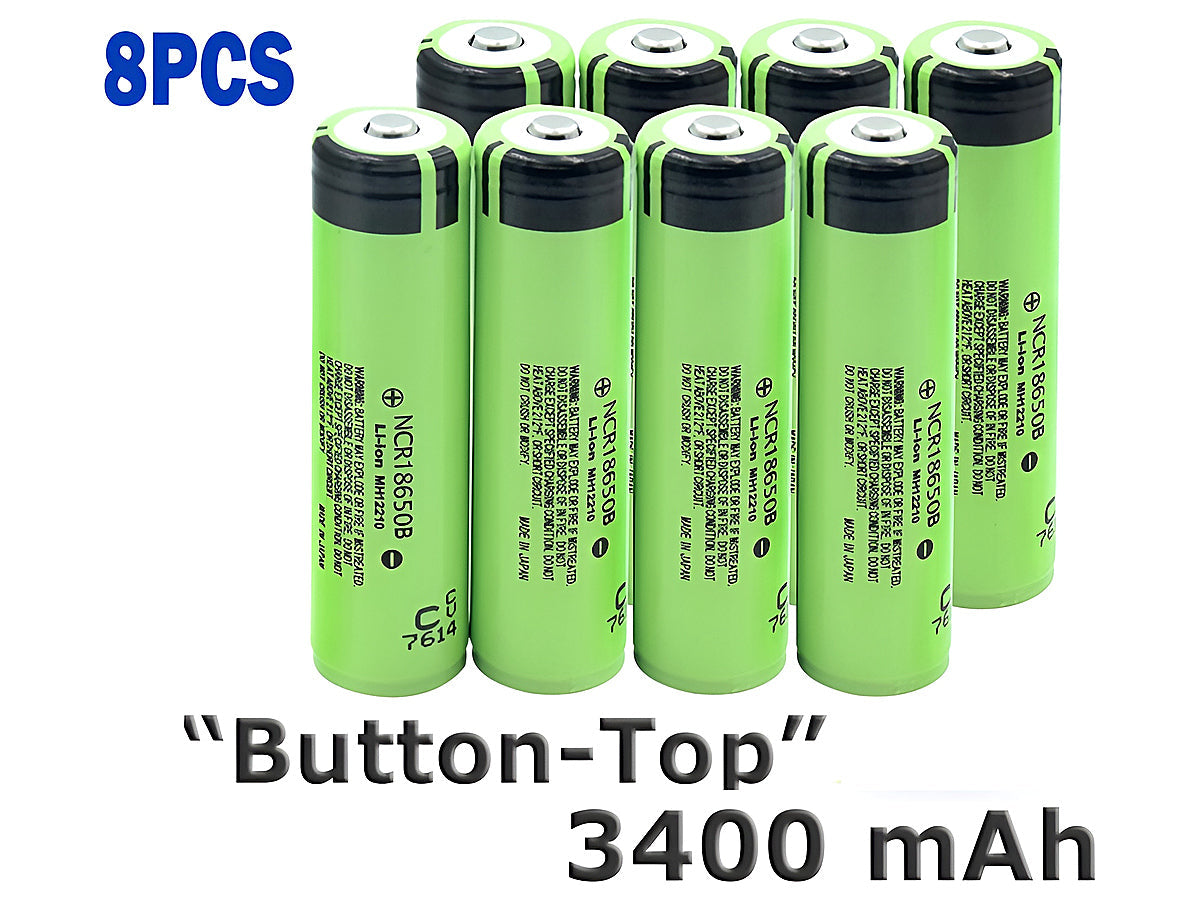 18650 Battery Rechargeable Batteries 8pcs
