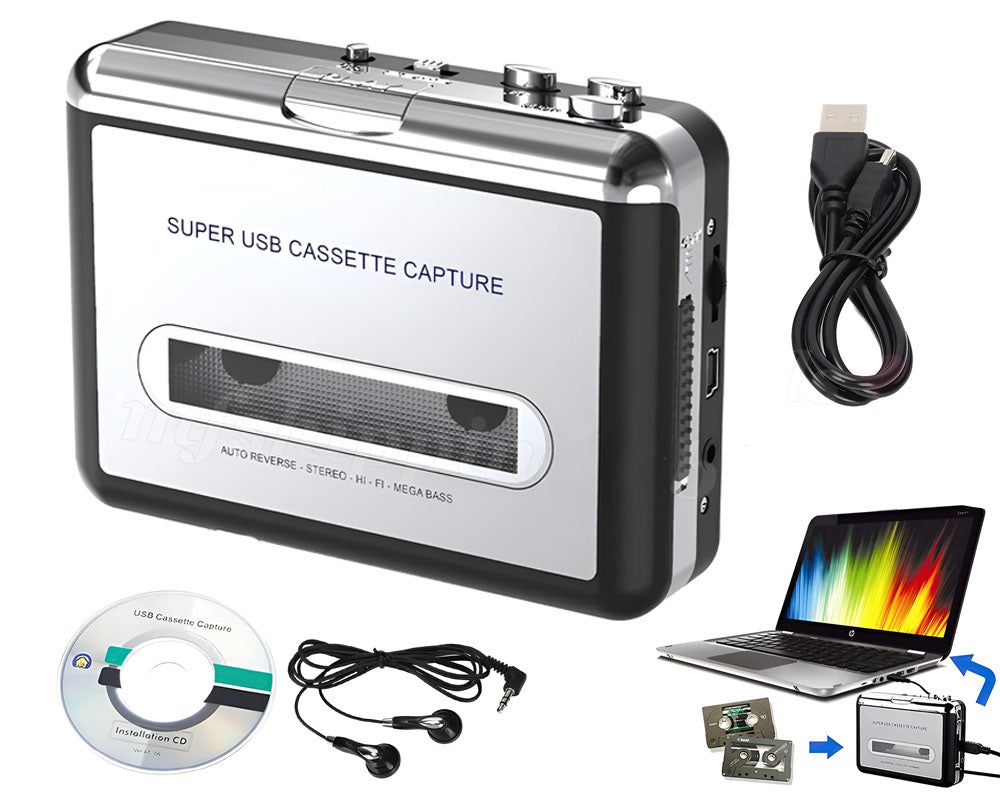 USB Cassette Player and Tape to MP3 Converter