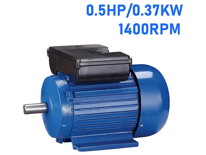 Electric Single Phase Motor 0.5Hp 0.37Kw 1400Rpm