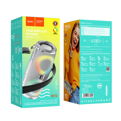 Hoco Portable Premium Bluetooth Speaker Built in LED Lights HC12