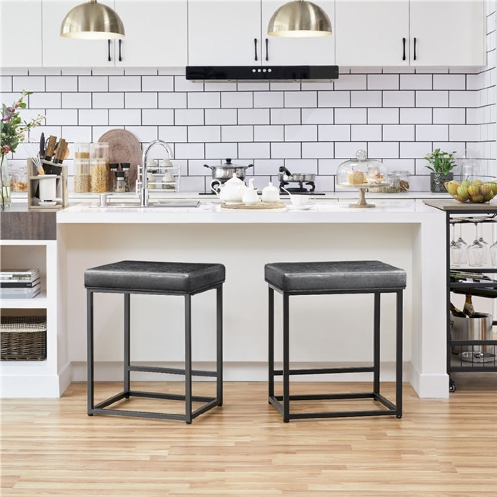 Bar Stools Set of 2 for Kitchen Counter Stools