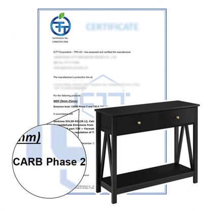 Wooden Console Table with Drawer