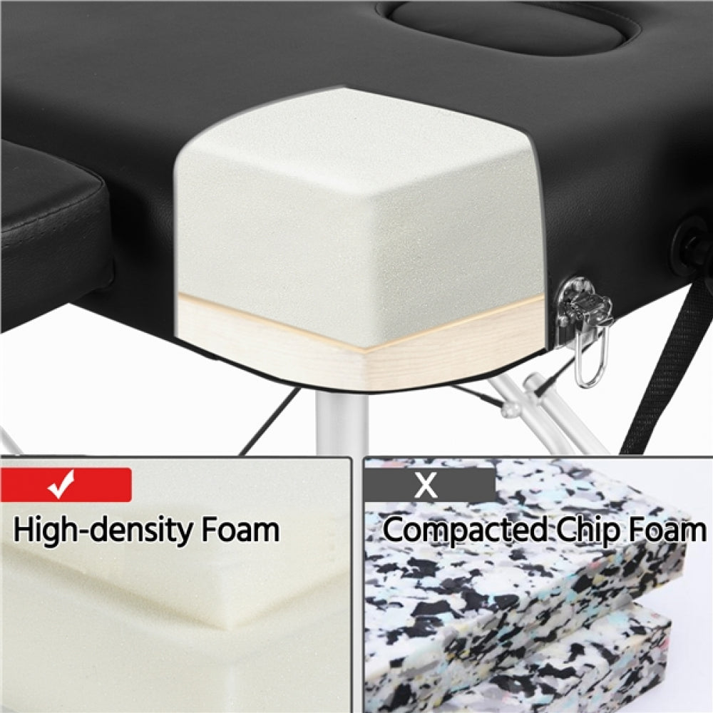 Portable 2 Fold Aluminum Massage Bed