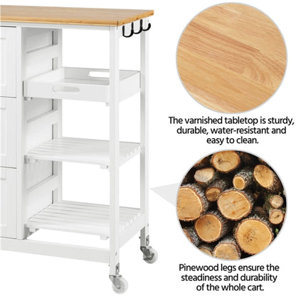 Kitchen Island with Wheels Kitchen Storage Serving Cart