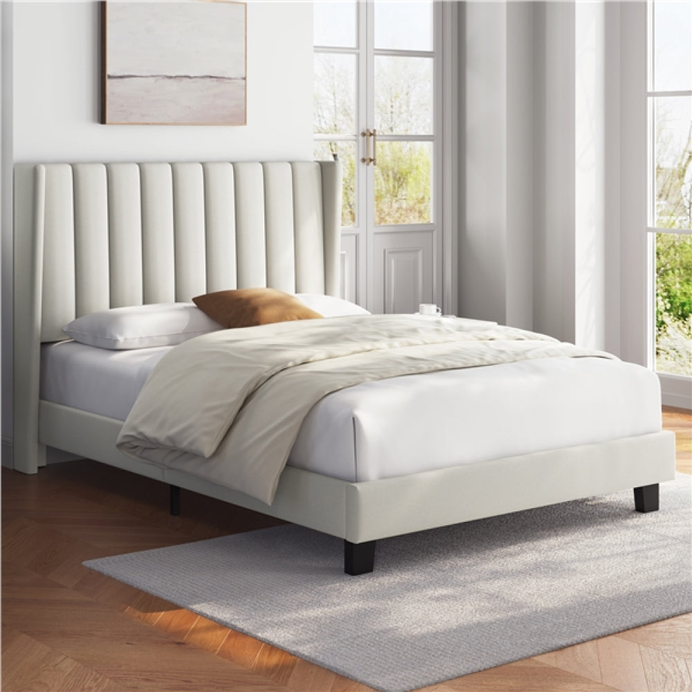 135 cm W x 190 cm L Bed Frame With Base
