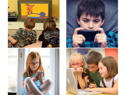 Kids Anti-Blue Light Glasses Square Frame Protect Eyesight for Boys Girls