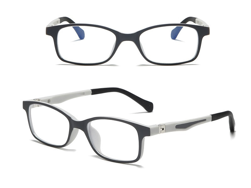 Kids Anti-Blue Light Glasses Square Frame Protect Eyesight for Boys Girls