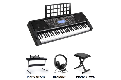 Electronic Piano Keyboard Piano with Stand Headphone and Stool