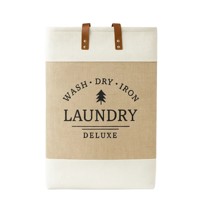 Frankly Cotton Laundry Deluxe Hamper with Handles