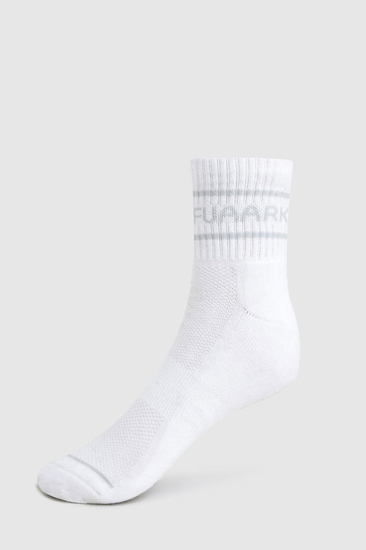 Legacy Quarter Socks White/Grey