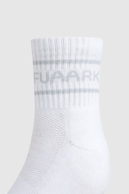 Legacy Quarter Socks White/Grey