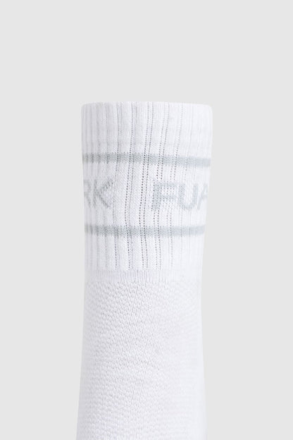 Legacy Quarter Socks White/Grey