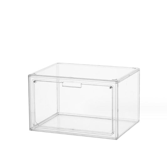 Shoe Boxes Clear Plastic Stackable Shoe Organizer with Magnetic Door