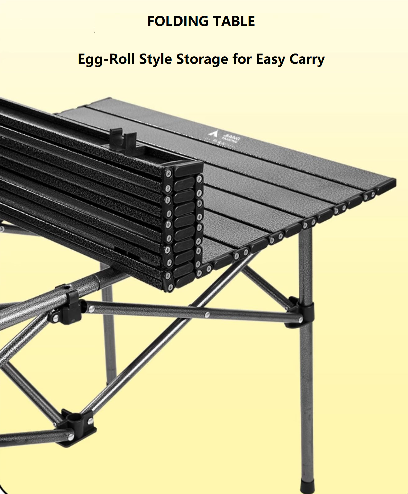 Adjustable Folding Camping Table – Portable Outdoor Table 51cm