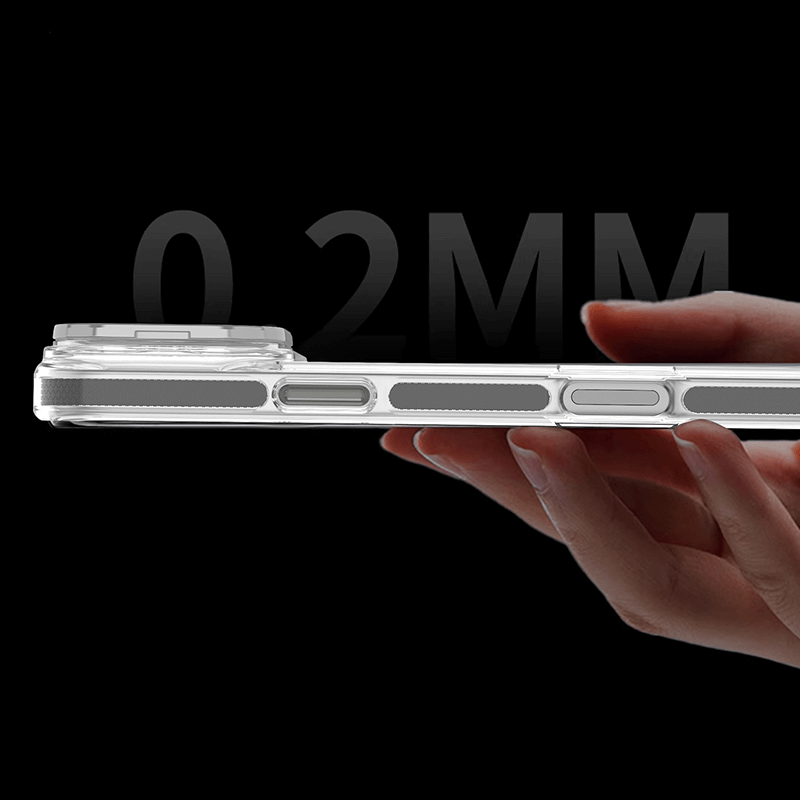 Compatible with iPhone 17 Pro Max Rita Series Invisible Kickstand Clear Magnetic Case