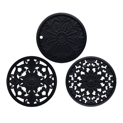 3 pcs Silicone Trivet Mats Multi-Purpose Heat Resistant Silicone