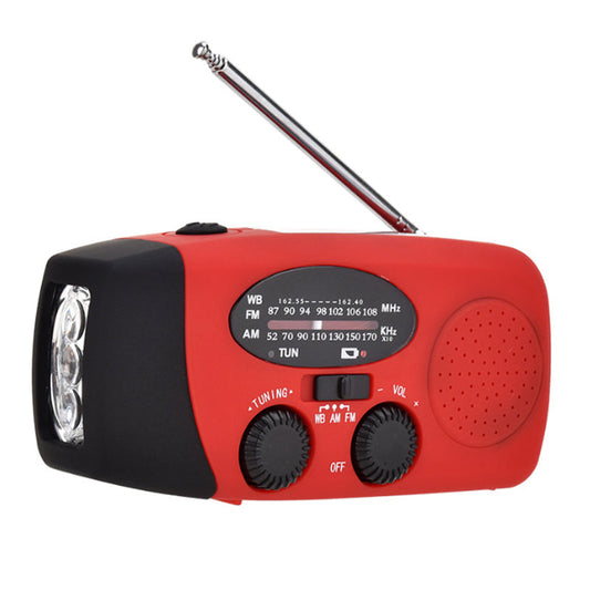 Wind Up Radio, Emergency Radio Solar Portable 1000mah Power flashlight