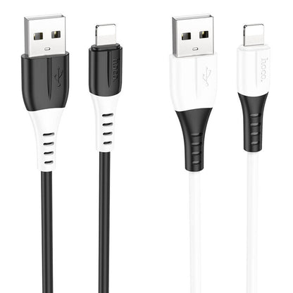 Hoco Silicone Charging Data Cable USB-A to Lightning 1m X82