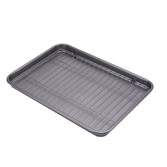 Premium Nonstick Carbon Steel Multipurpose Baking Pan Set dark Grey