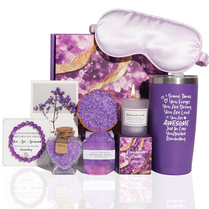 Lavender Aroma Candle Bath Gift Box