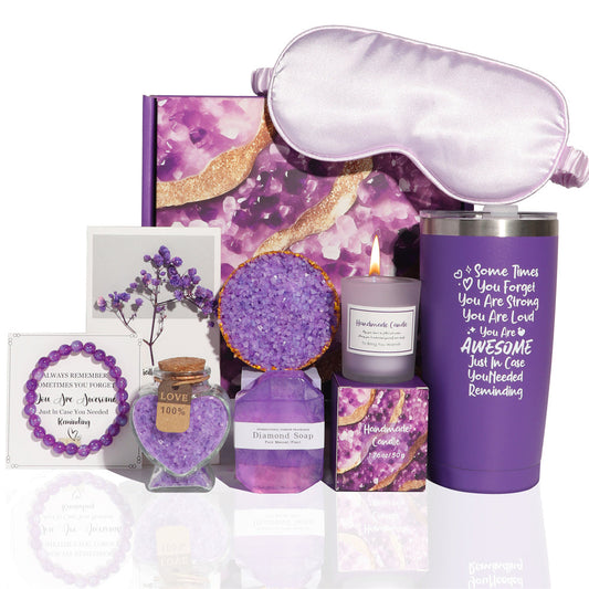 Lavender Aroma Candle Bath Gift Box