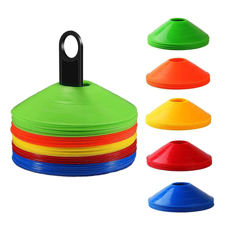 Welcome Back to School 50 Agility Training Sports Cones With Holder
