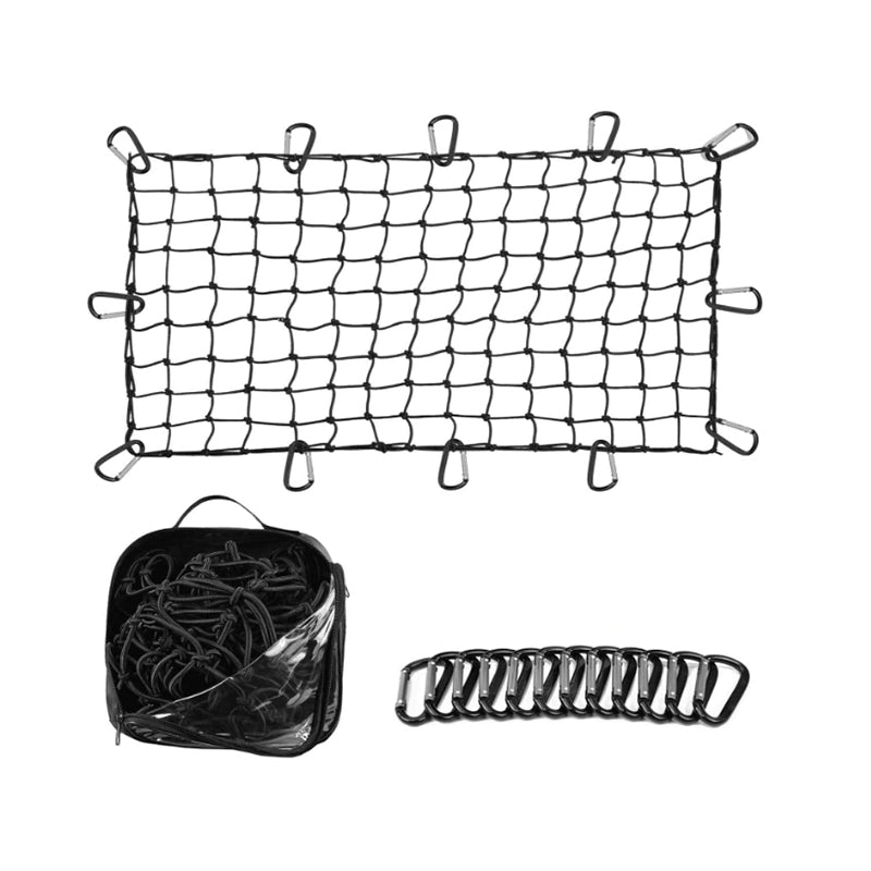 Cargo Net for Roof Rack Heavy-Duty Mesh Square Elasticated Bungee Netting