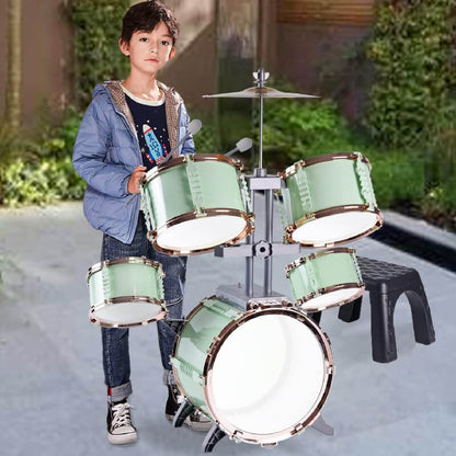 Mobie Educational Instrument Toy Jazz Drum Set for Kids Ages 3-8