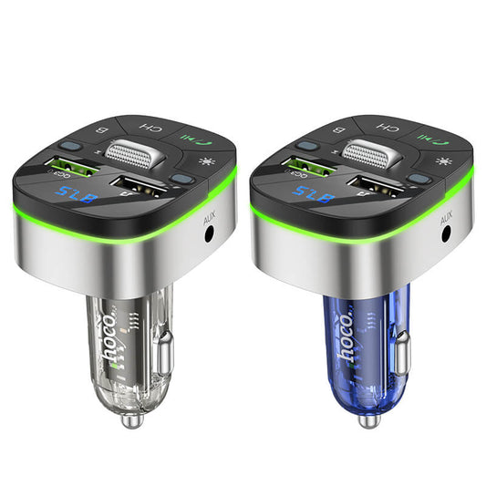 Hoco QC3.0 18W In-Car Audio Wireless Bluetooth FM Transmitter E71