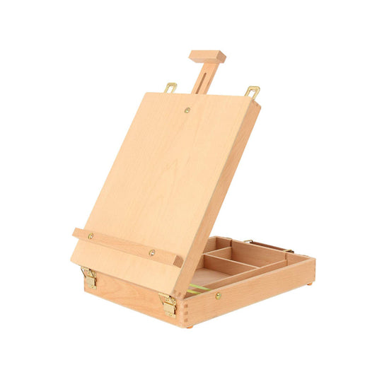 Art Supplies Easel Sketch box Painting Storage Box Adjust Wood Tabletop Easel