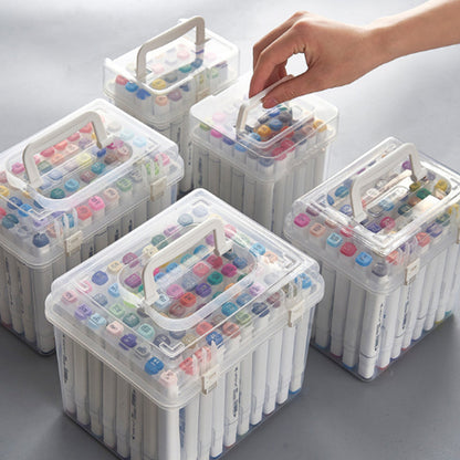 Twin Oily Markers Permanent Art Marker Pens for Coloring Drawing 80 pcs