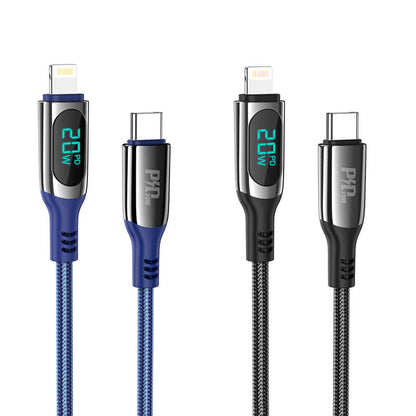 Hoco Type-C to Lightning Led PD 20W Extreme Charging Data Cable S51
