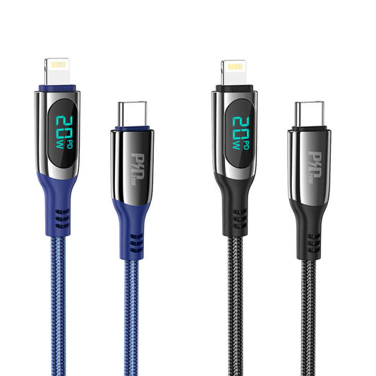 Hoco Type-C to Lightning Led PD 20W Extreme Charging Data Cable S51