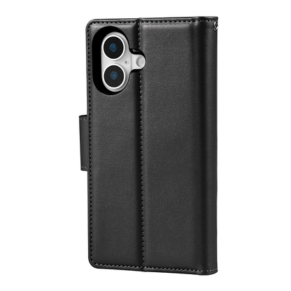 Compatible with iPhone 17 Hanman Miro Leather 2-in-1 Wallet Case with Magnetic Back