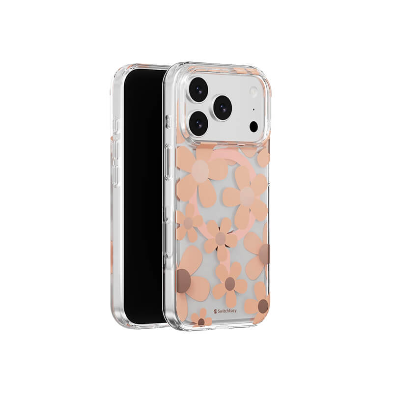 Compatible with iPhone 17 Pro Fleur 3D Patterned Series Shockproof Magnetic Phone Case