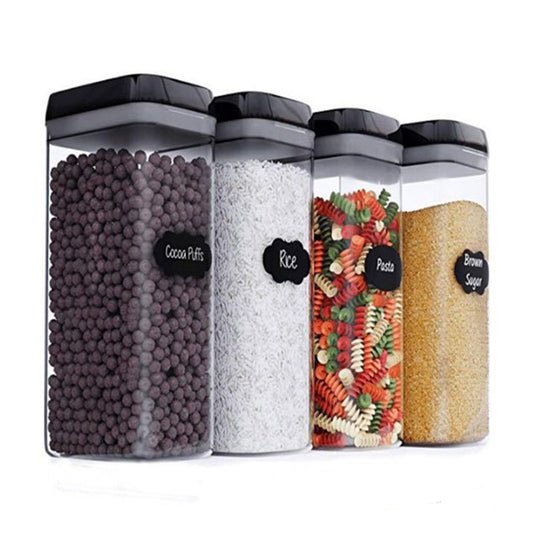 Airtight Food Storage Containers Set with Easy Lock Lids Plastic Containers W