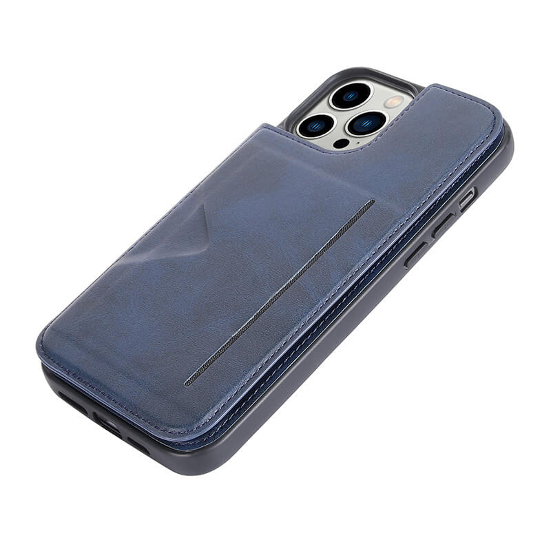 Mika Series PU Leather Wallet Stand Compatible with iPhone 16 Pro Case with Magnetic Close