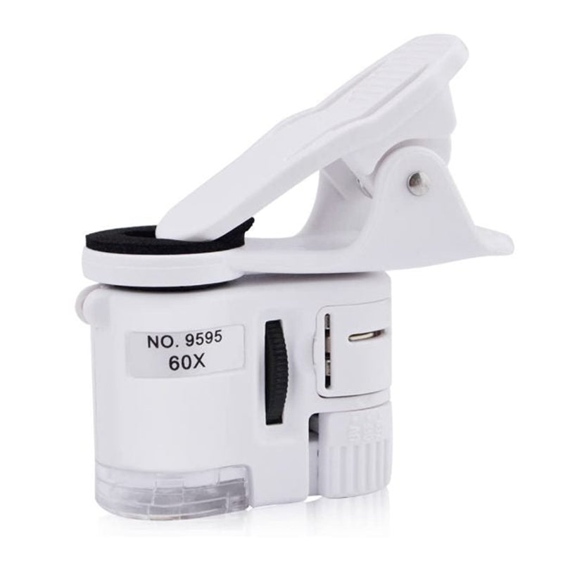 Universal Clip Type 60X LED UV Light Magnifier