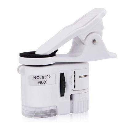 Universal Clip Type 60X LED UV Light Magnifier