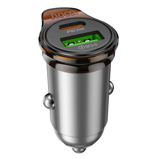 Hoco 43W Dual-Port PD Smart Fast Charging Car Charger for Multi-Device NZ16A