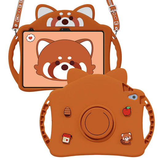 Compatible with iPad 10th 10.9 2022 Lesser Panda Protection Case with Foldable Kickstand