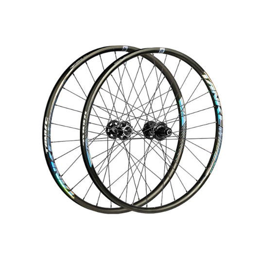2Pcs MTB Wheelset Rim Mountain Bike Wheels HG 28 Holes Quick Release Disc B... 2