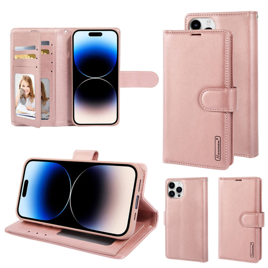 Hanman Mila Series Leather Dual Wallet Compatible with Samsung S24 Plus 2024 Case