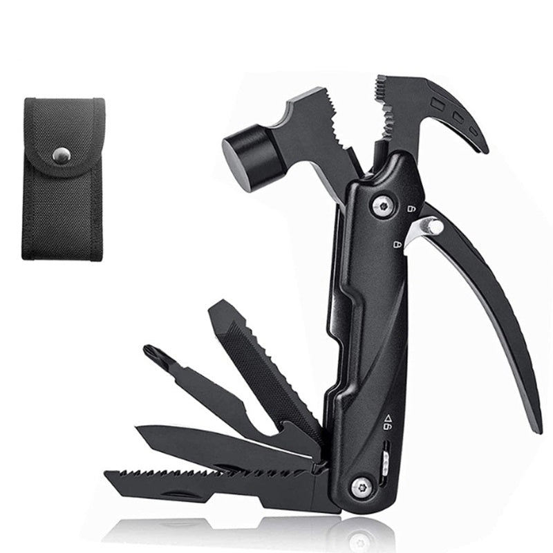 Multitool-12 in 1 Camping Tools with Mini Hammer