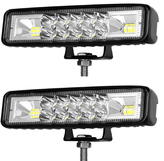 2Pcs 6 Inch LED work light inspection Car light 120W Led Pods Light Bar Slim